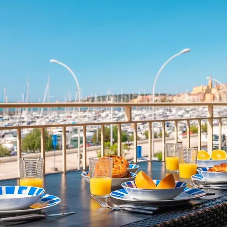Apartmán La Grande Palmeraie - Spacieux Avec Vue Mer, Terrasse, Port De Garavan