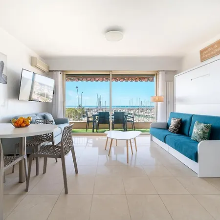 Apartment La Grande Palmeraie - Spacieux Avec Vue Mer, Terrasse, Port De Garavan Menton